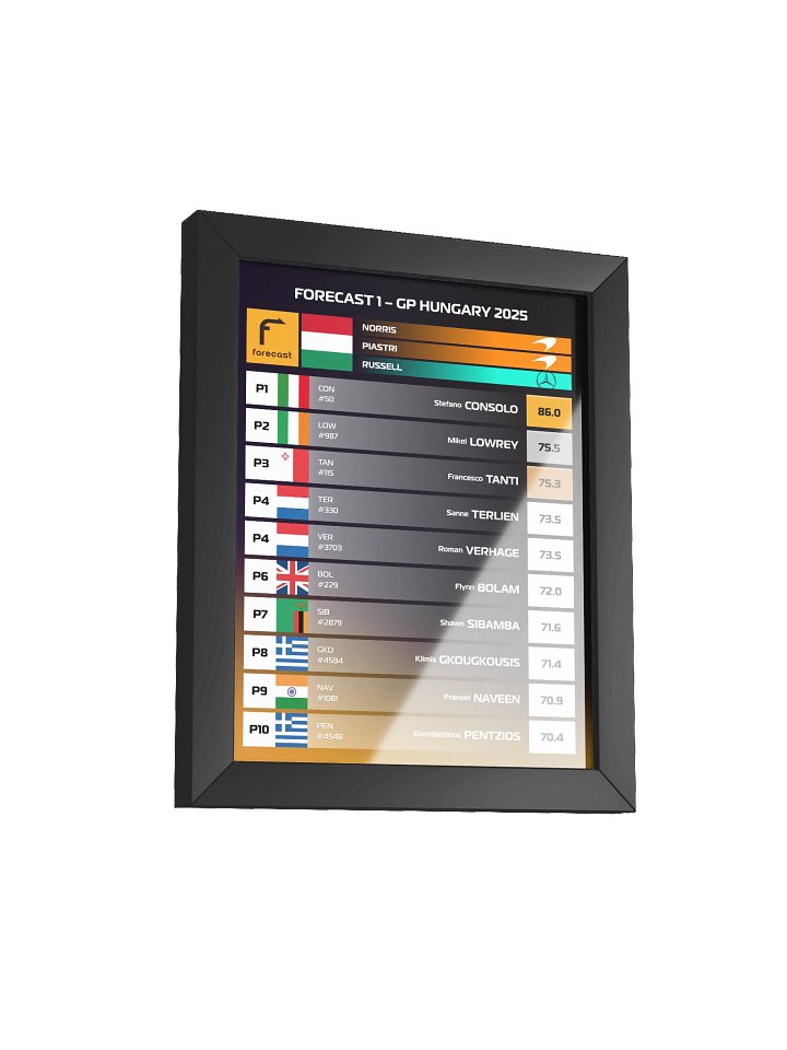 GP Hungary 2025 Frame product image (4)