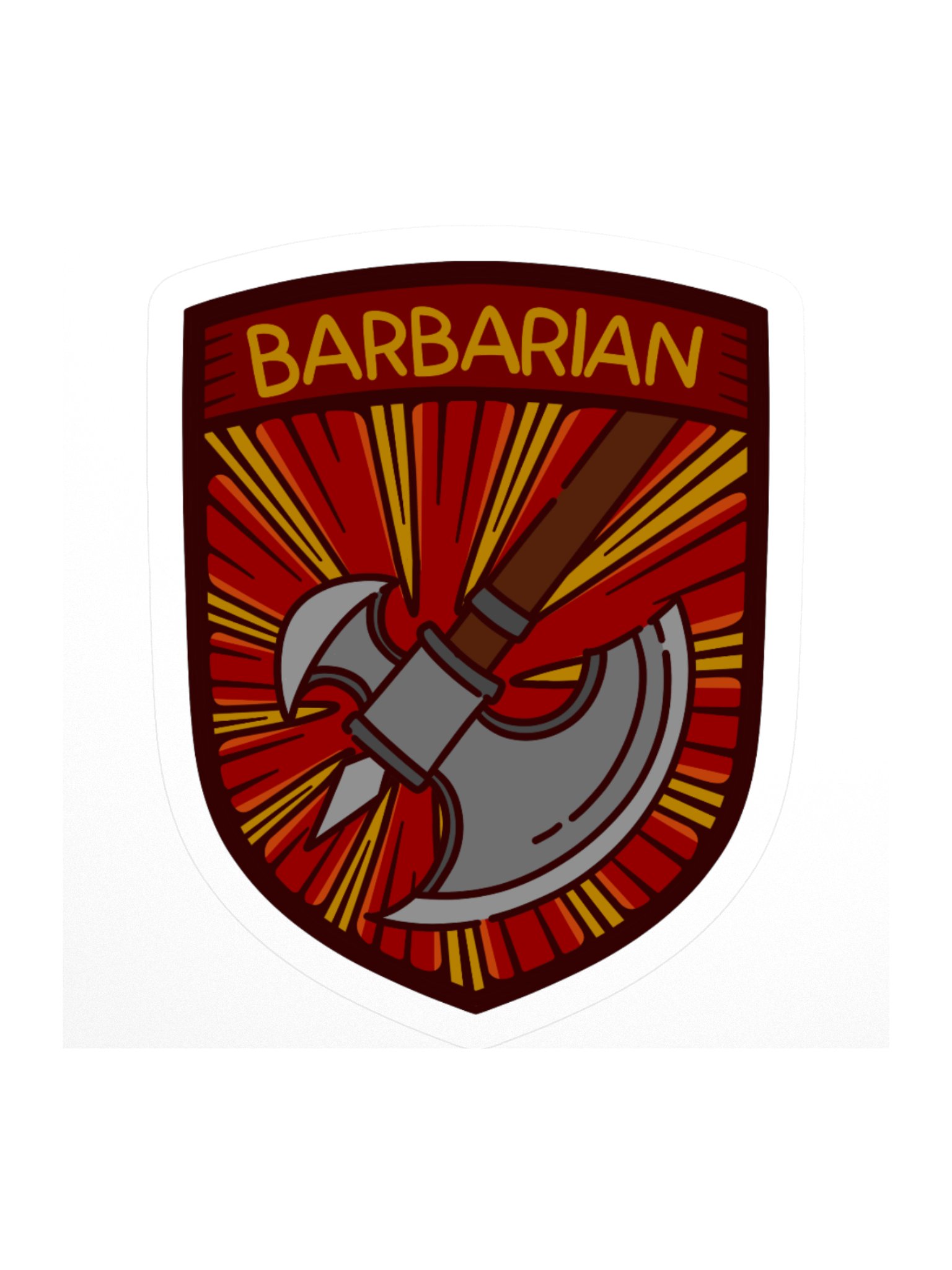 Barbarian Emblem Sticker product image (1)