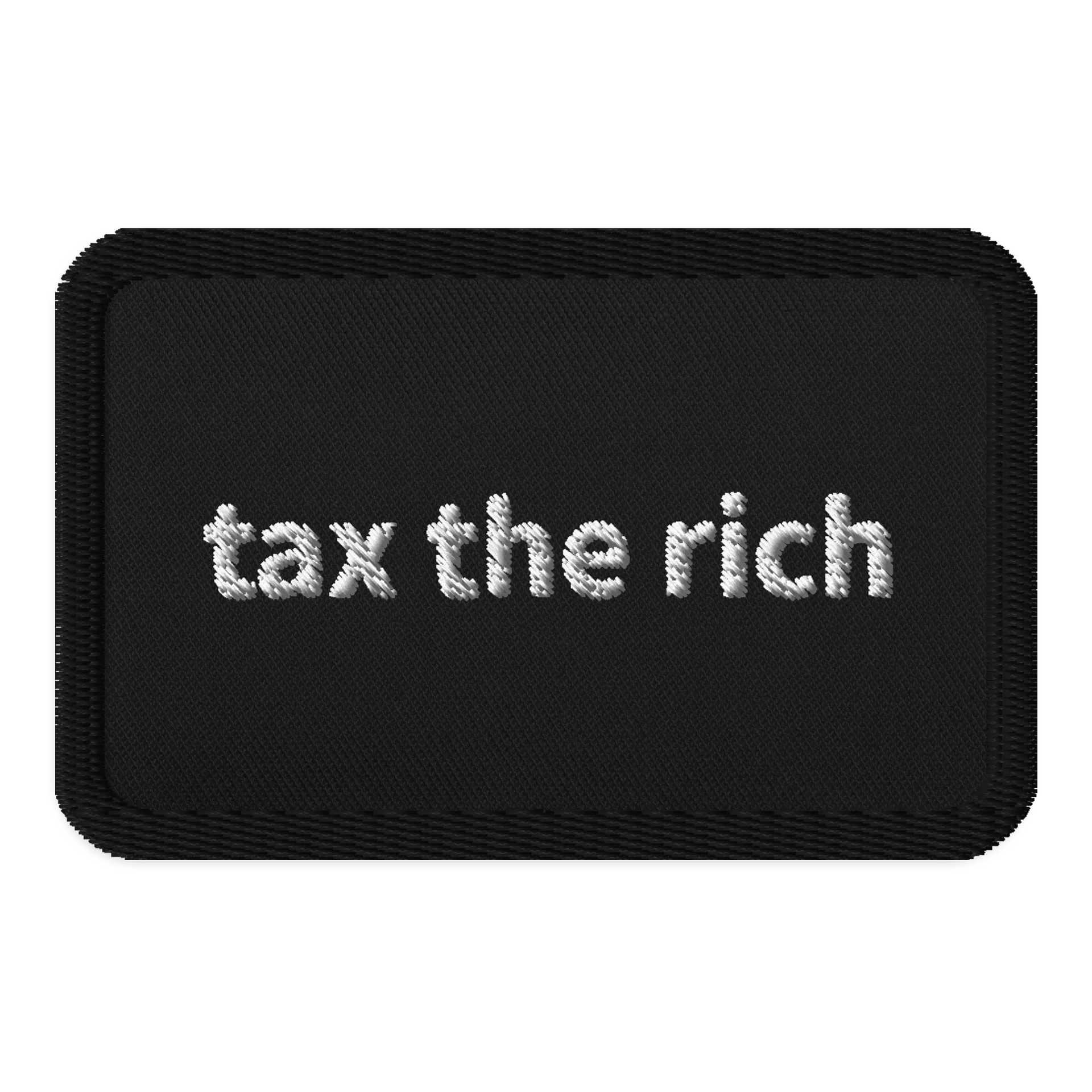 “Tax The Rich” Embroidered Patch product image (1)