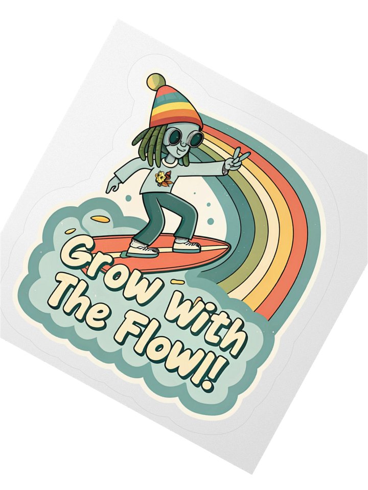 Peaceful Vibes Surfboard Sticker Set product image (2)