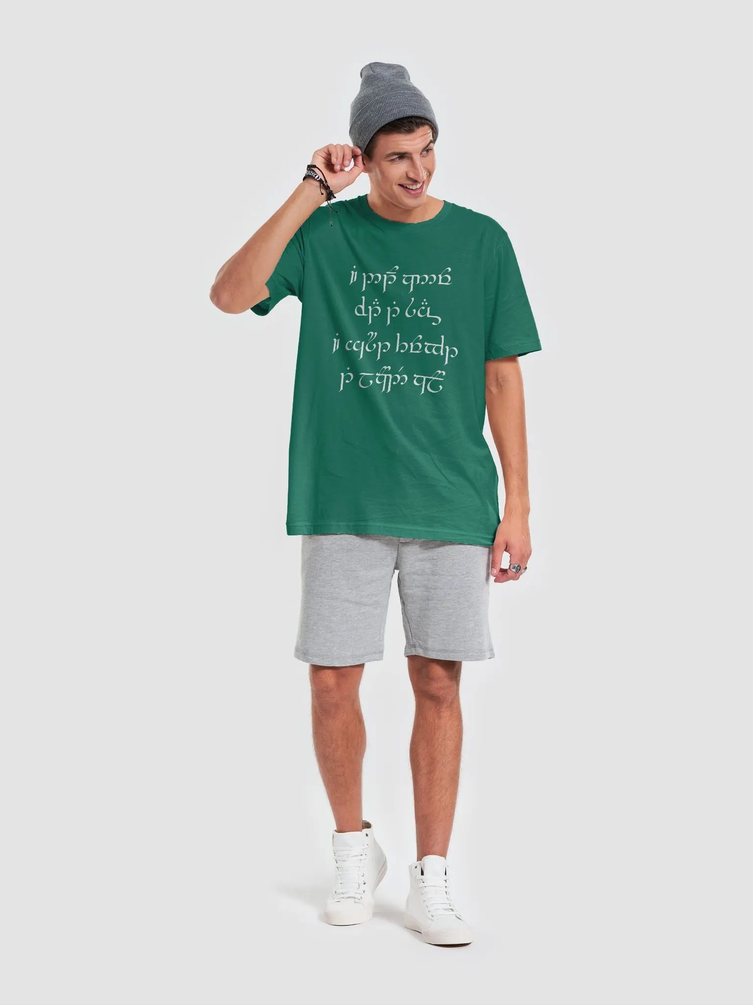 I Don't Know Elvish Dark Mode Supersoft T-Shirt product image (6)