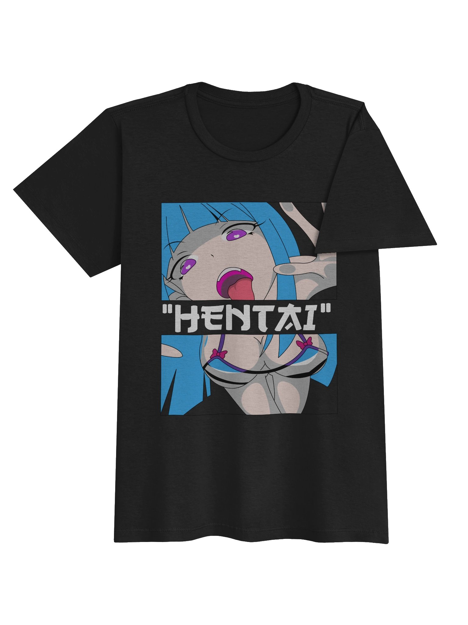 Hentai Bikini Anime Women's Shirt - Edgy Manga Aesthetic Softstyle Tee product image (3)
