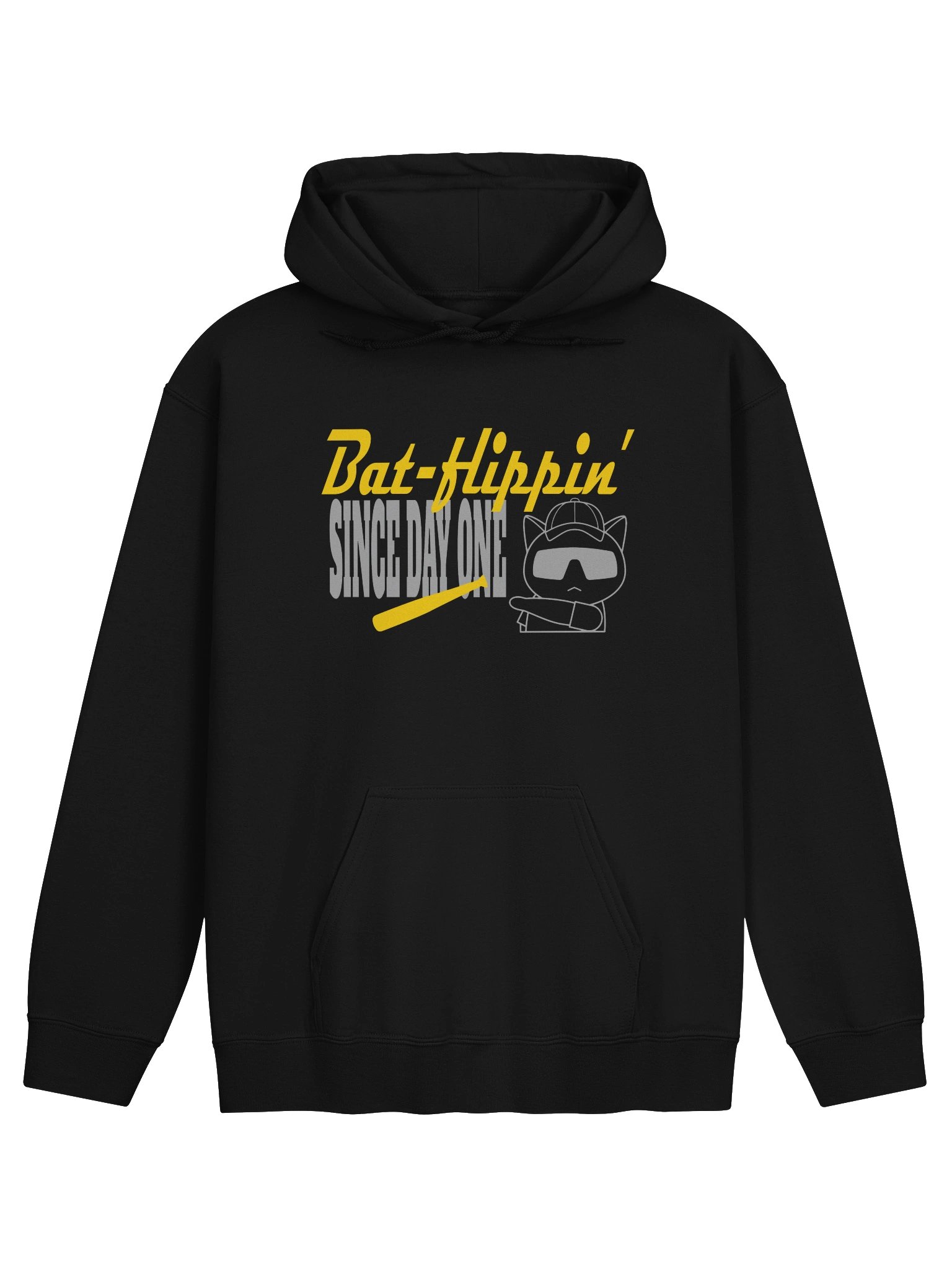 Baseball Cat (Bat-flippin' Since Day One) - Unisex Adult Hoodie product image (1)