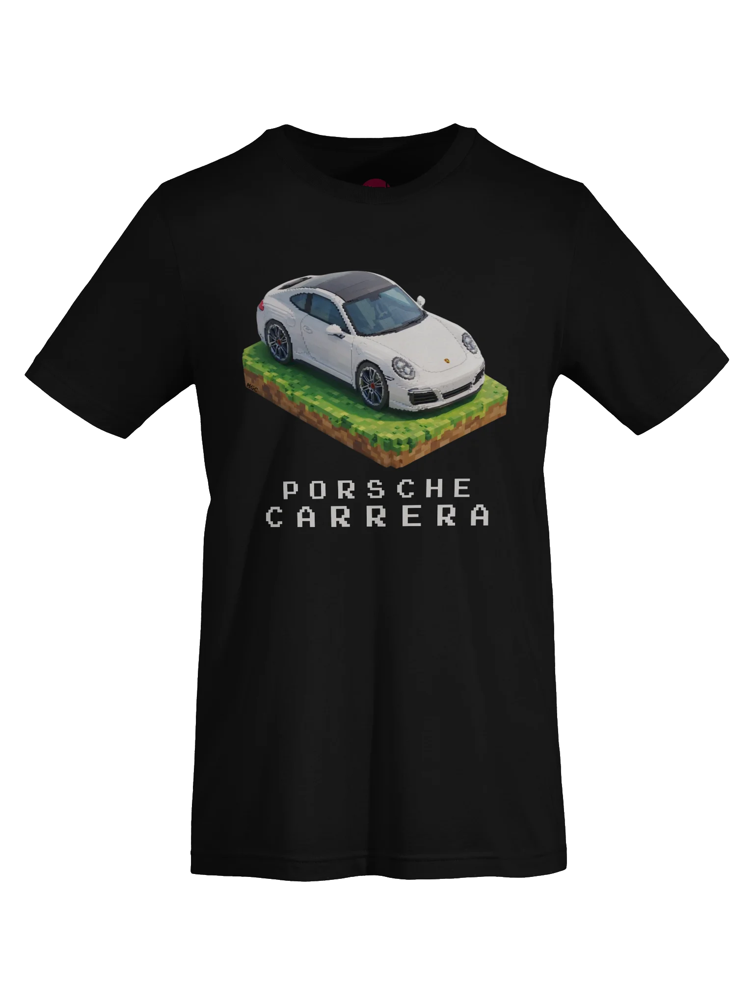 White Porsche 911 Carrera Shirt (Pixel, Retro, Minecraft) product image (7)