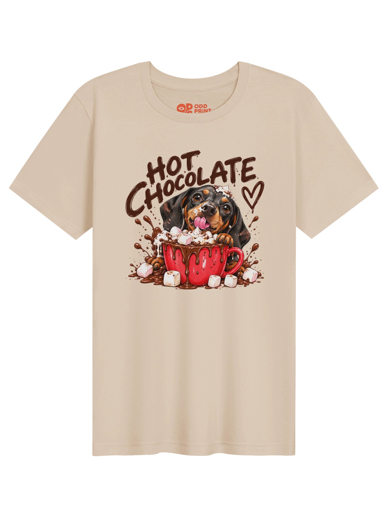 THE MARSHMALLOW HEIST - Dachshund Hot Chocolate Graphic T-Shirt product image (2)