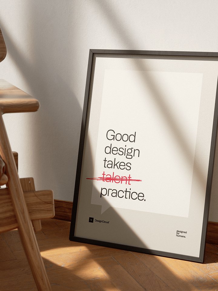Good Design Takes Practice Print product image (2)