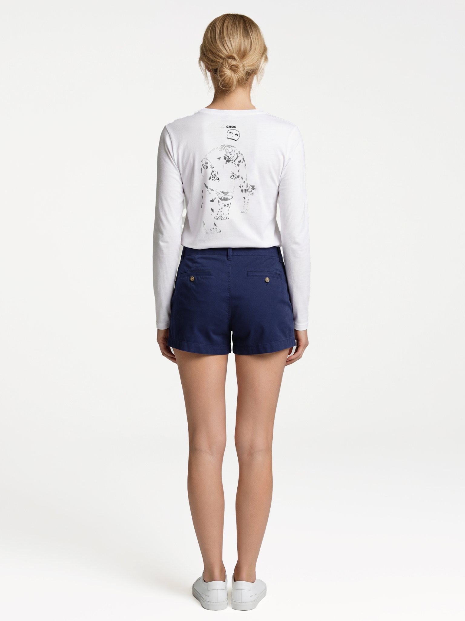 The Silent Spectator Long Sleeve Tee in White product image (4)