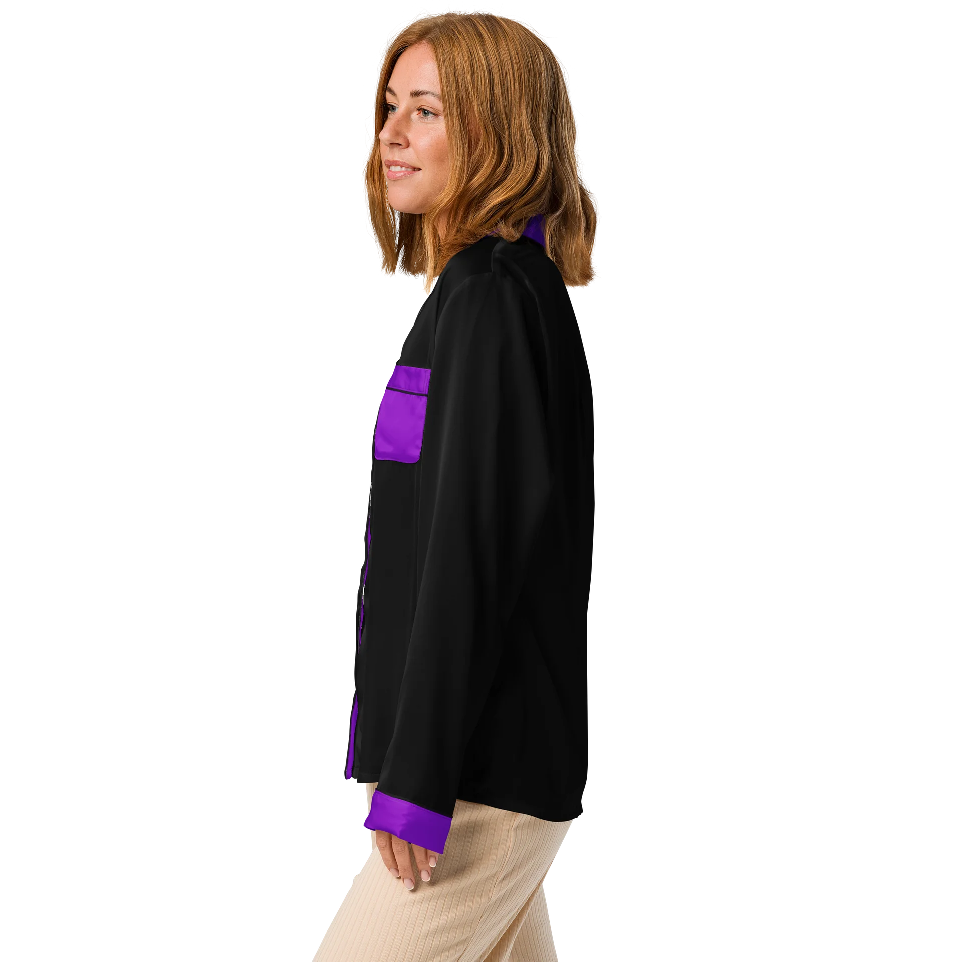 WILLOWISP Super Spy Solid Long Sleeve Pajama Top product image (4)