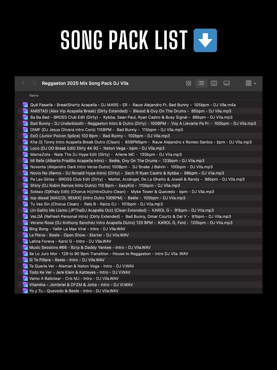 Reggaeton Mix 2025 – Song Pack product image (2)