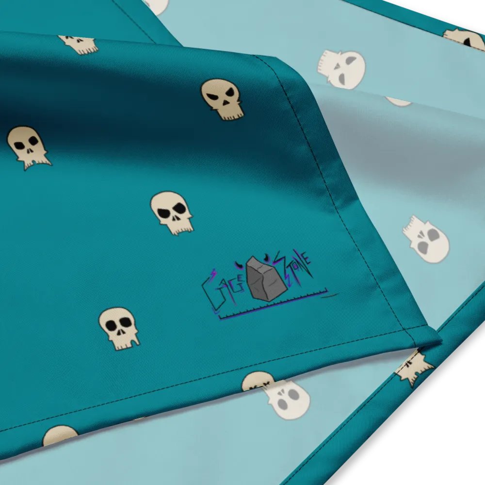 Skully Bandana (blue-green) product image (2)
