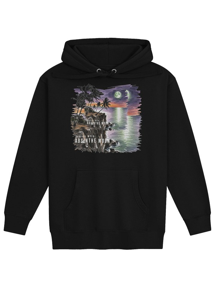 Absinthe Moon Unisex Hoodie Sketch Design (Official Artist Merch) product image (2)