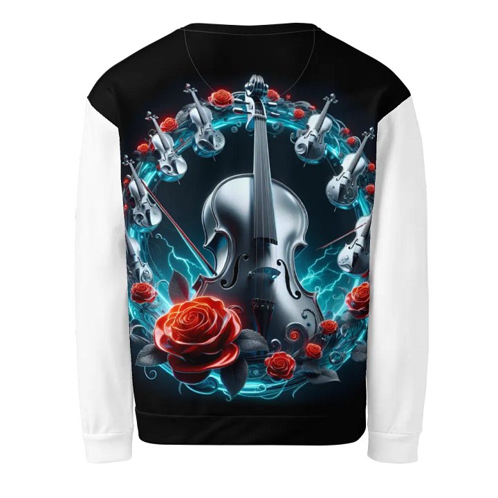 Cello Symphony All-Over Print - Unisex Sweatshirt #3 product image (2)