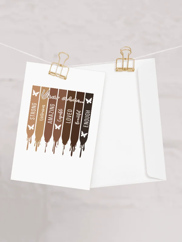 Melanin Stripes Inspirational Greeting Card product image (7)