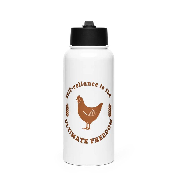 Self-Reliance Chicken Stainless Steel Water Bottle product image (1)