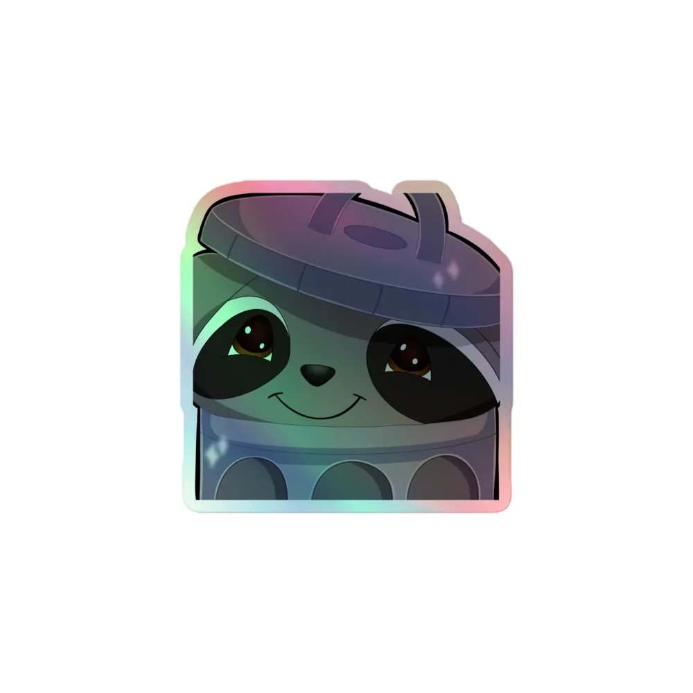Trash Emote Holo Sticker product image (1)