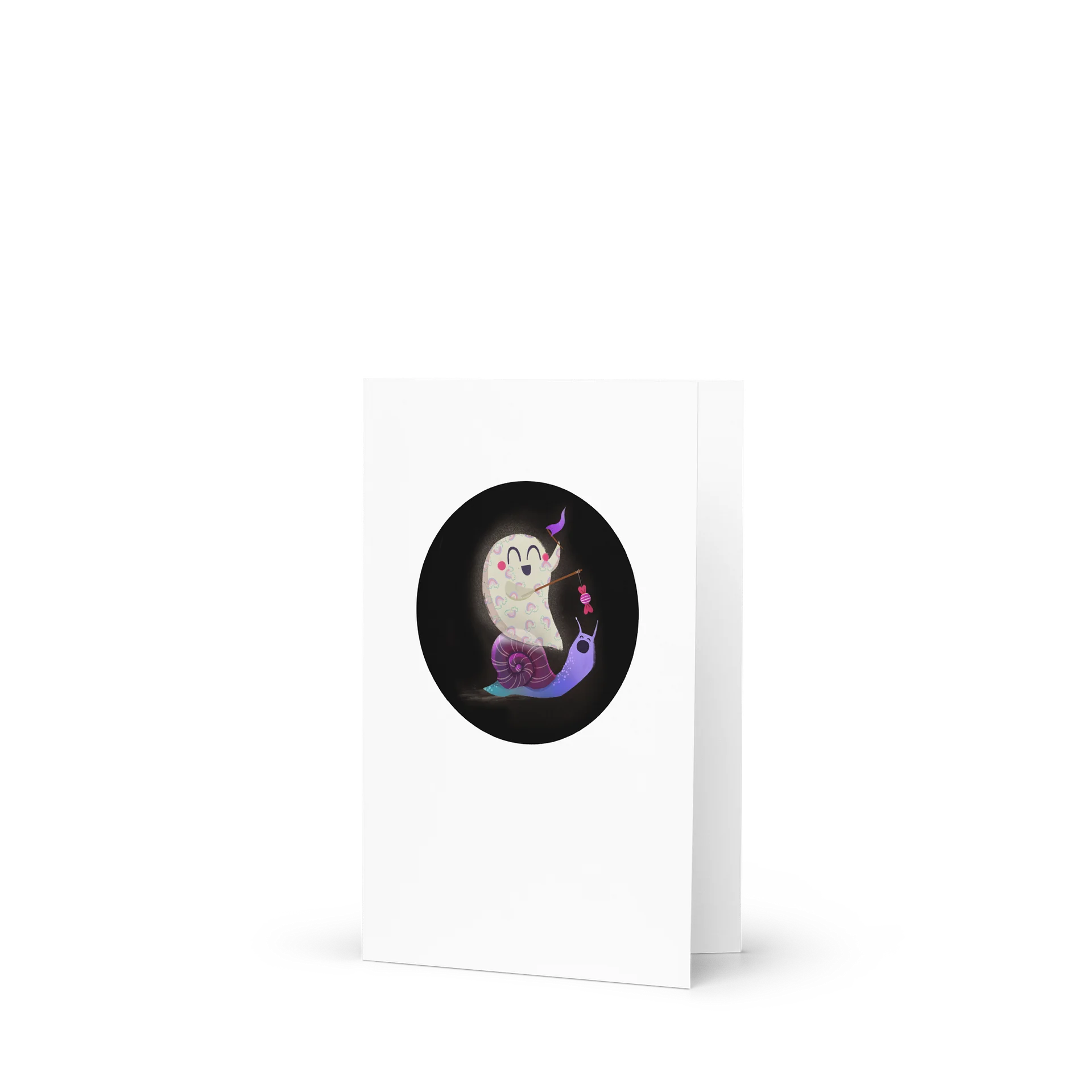 Little Ghost Snail Race - Greeting Card product image (3)