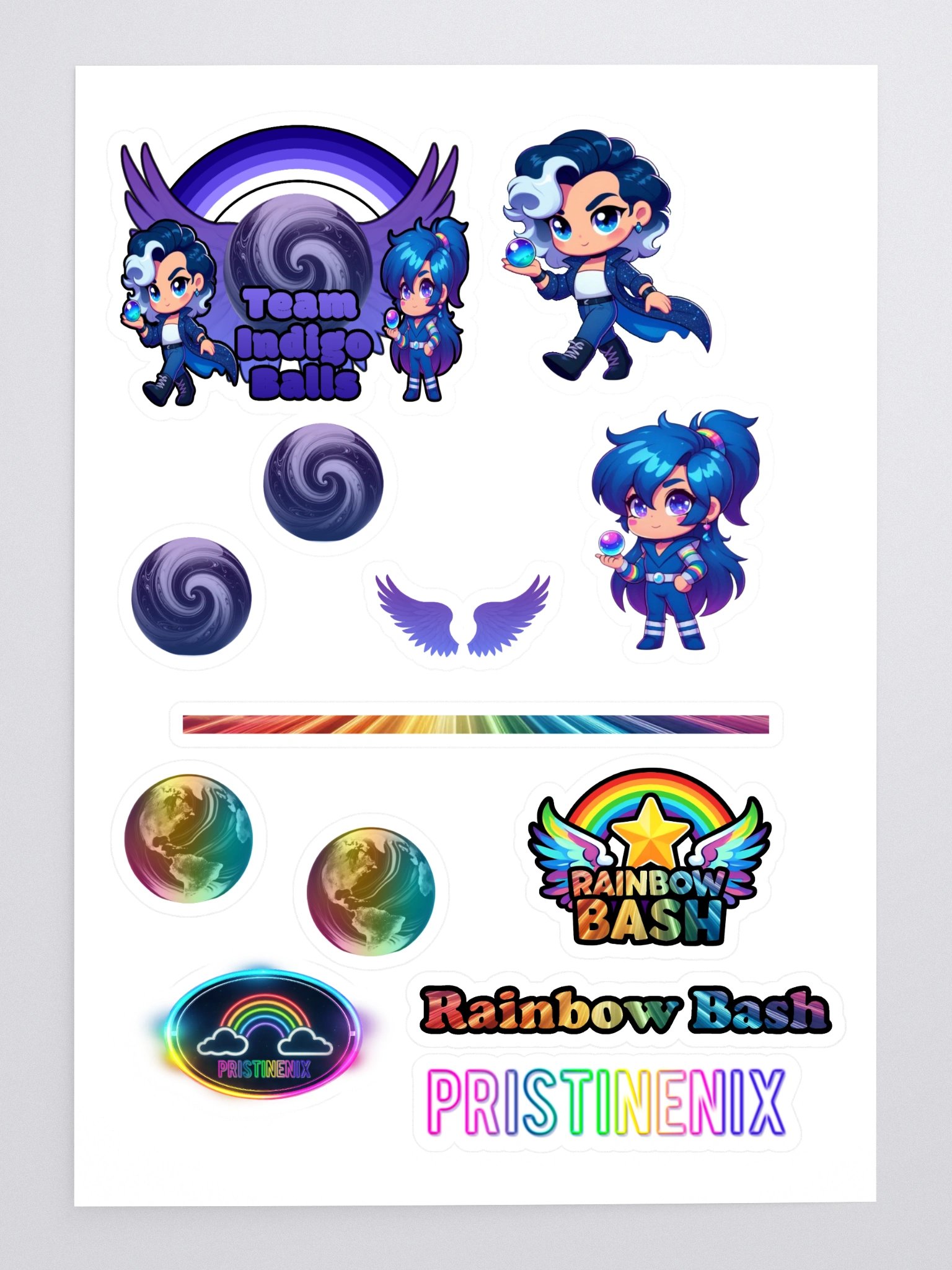 Team Indigo Stickers product image (3)