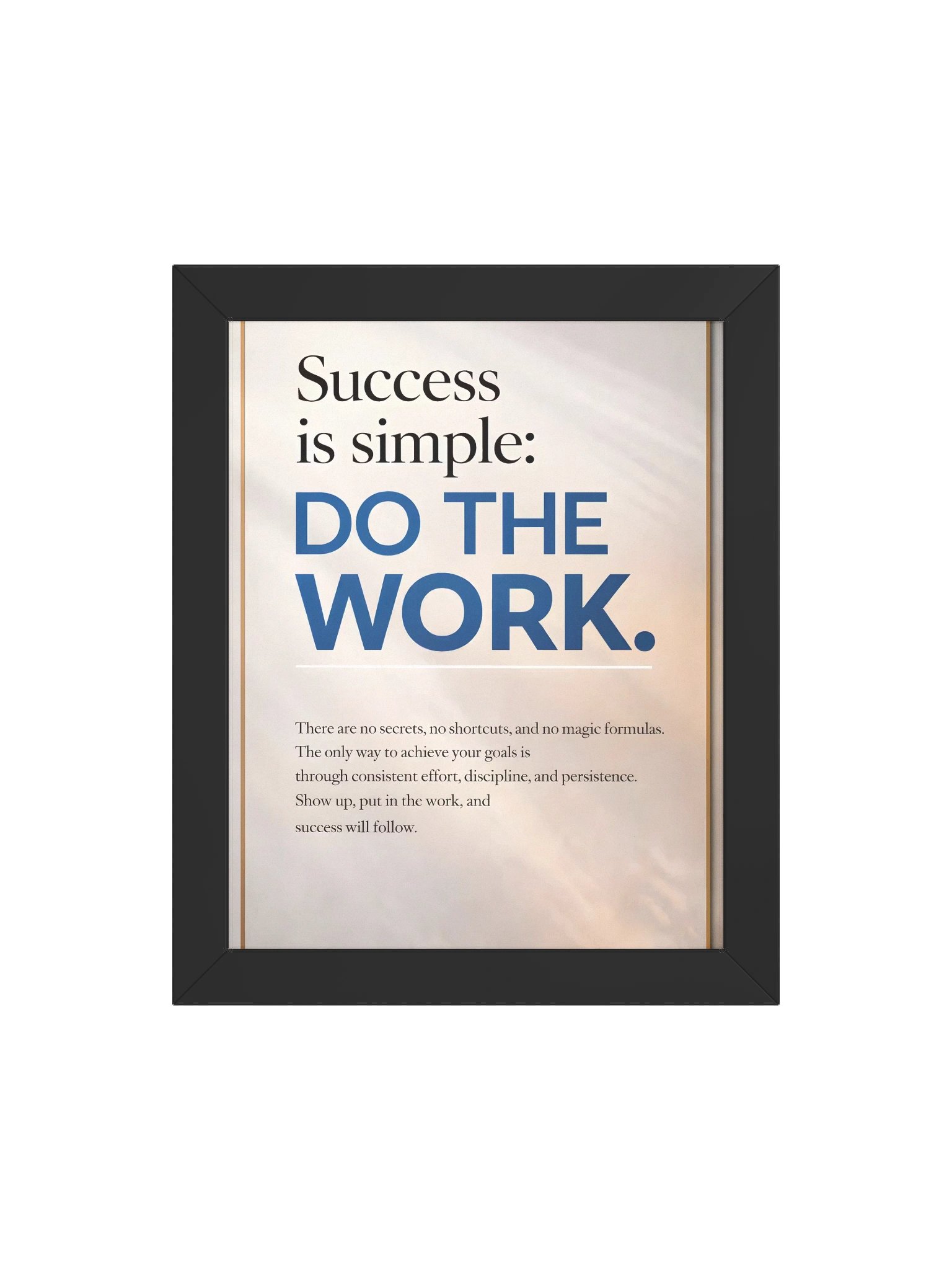 Success Is Simple – Do The Work | Modern Motivational Wall Art for Office & Home product image (64)
