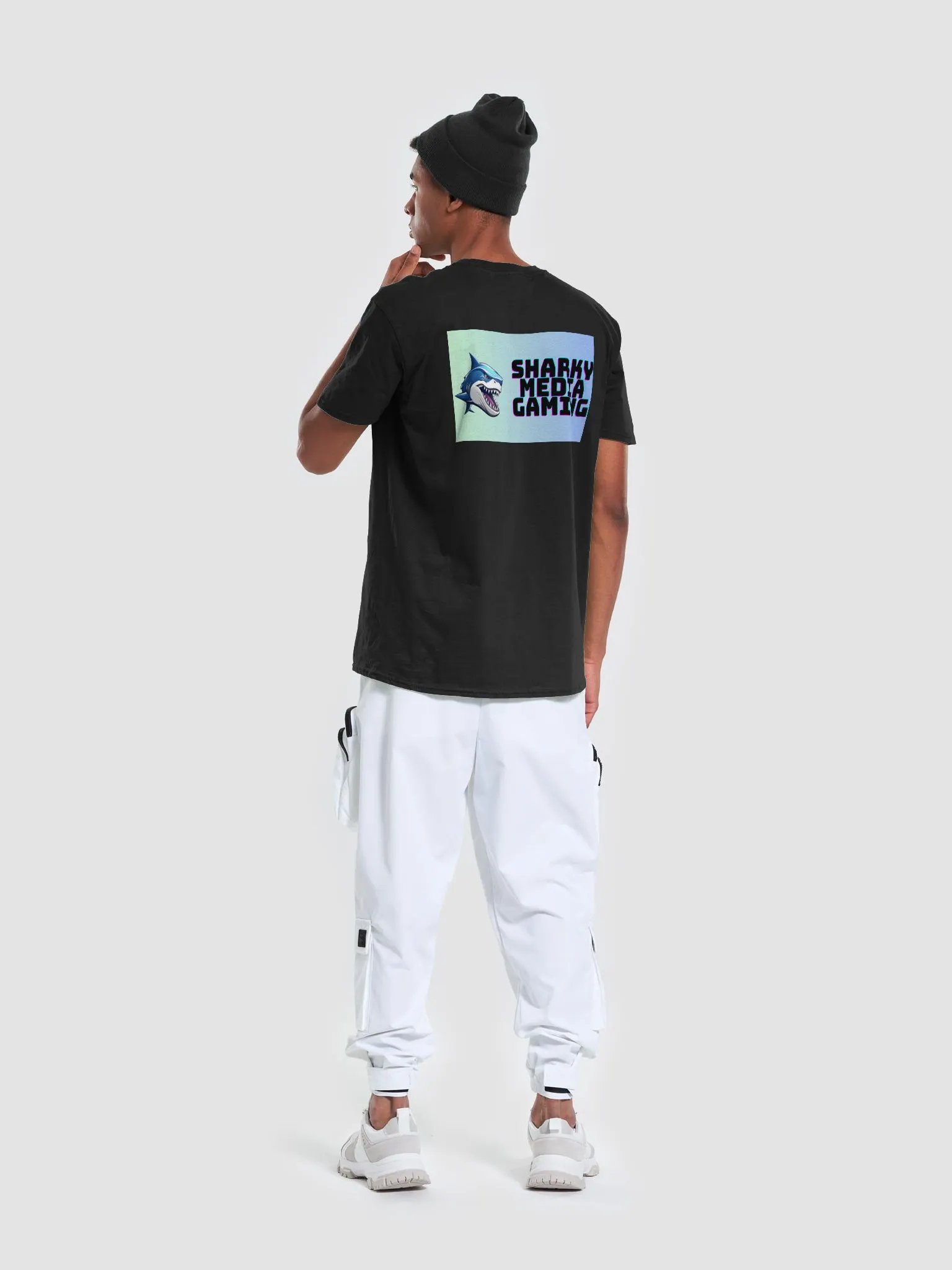Sharky Media Gaming Tee (Green/Blue) product image (39)