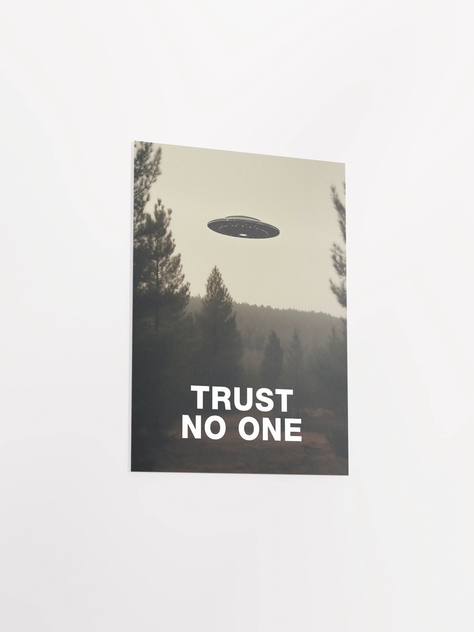 Trust No One/The X-Files poster, S01E24 1994 — sci-fi poster, movie art, I want to believe poster, space print, aliens wall decor product image (8)