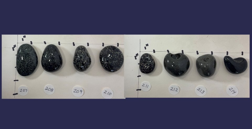 Lake Superior rock cabinet knobs blacks,greys,white,beige product image (8)