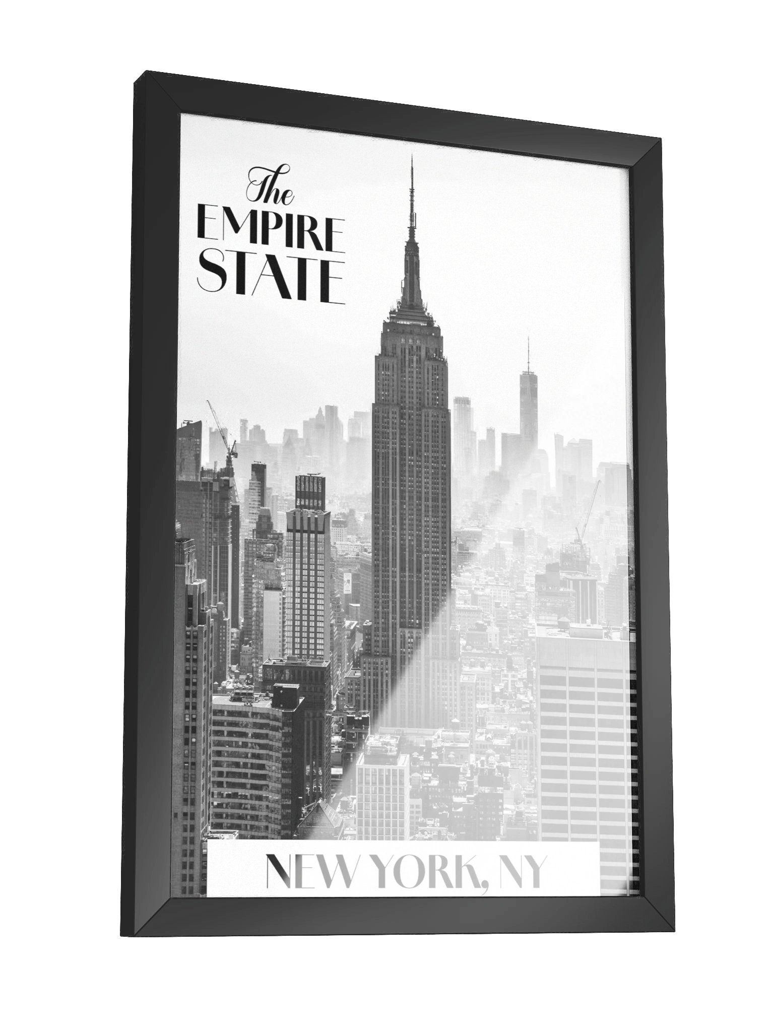 Vibrant Matte Poster featuring New York, NY in Ayous Wood Frame product image (3)