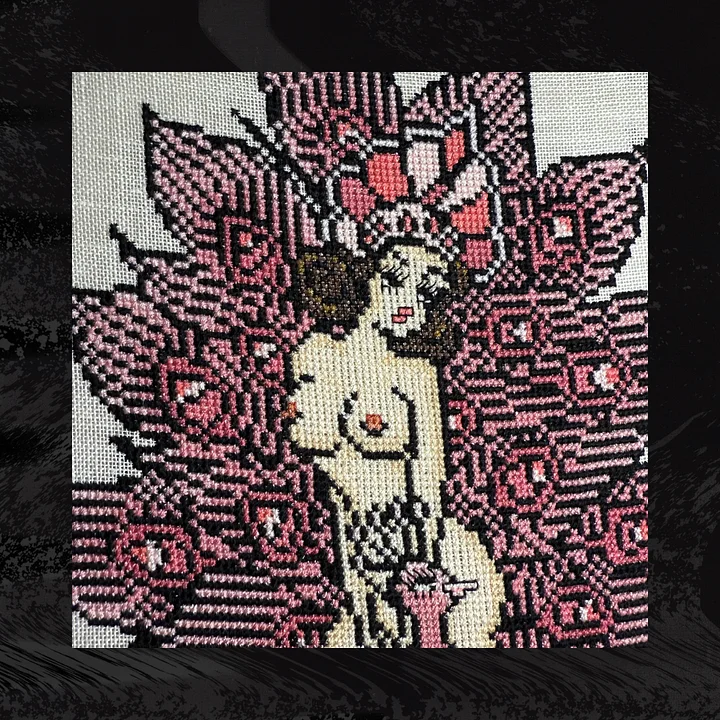 Sailor Jerry Pink Peacock Burlesque Pin Up Pattern product image (2)
