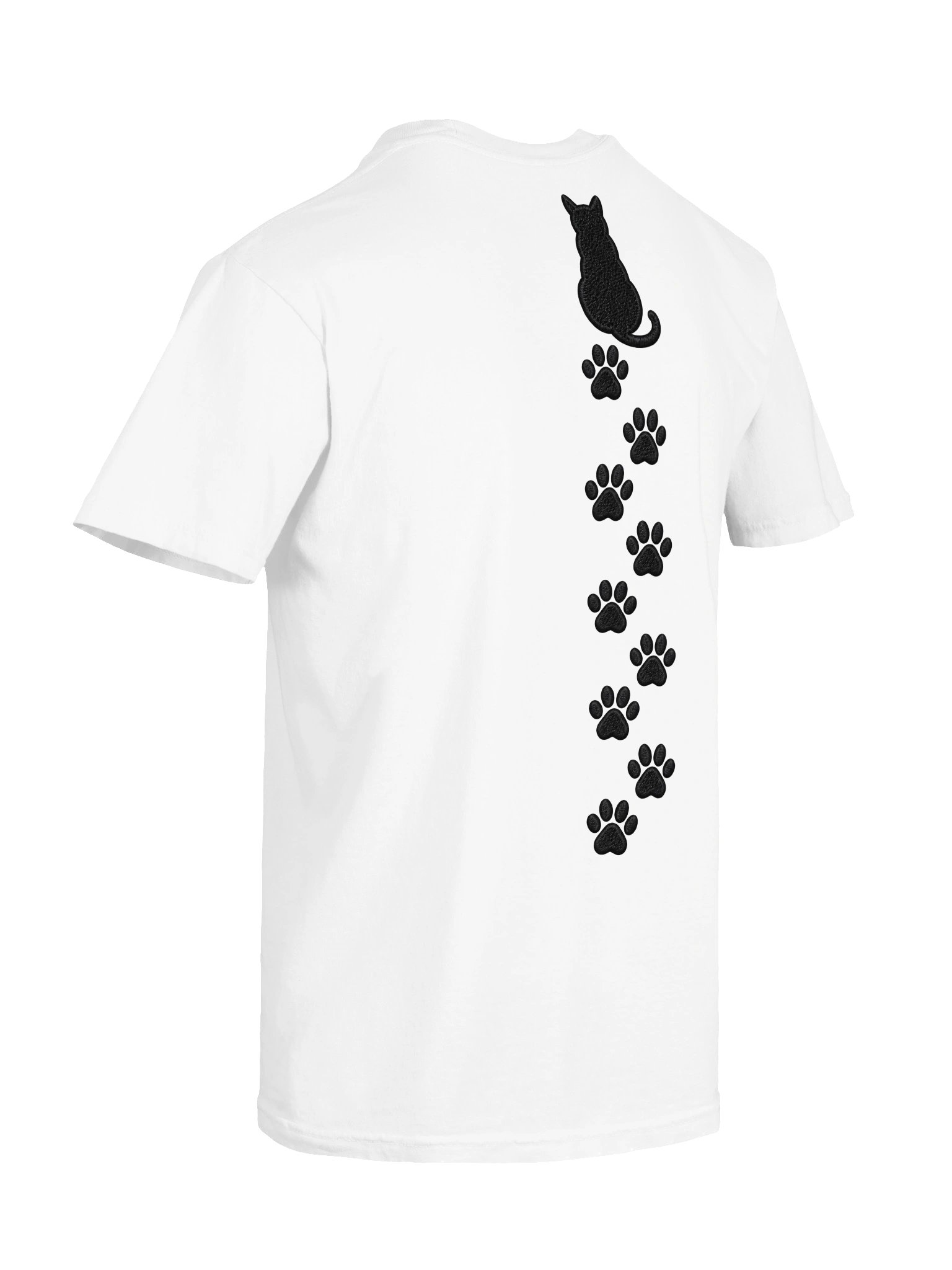 Black Cat Paw Print Shirt | Cat Lover Comfort Colors 1717 Graphic Tee product image (61)