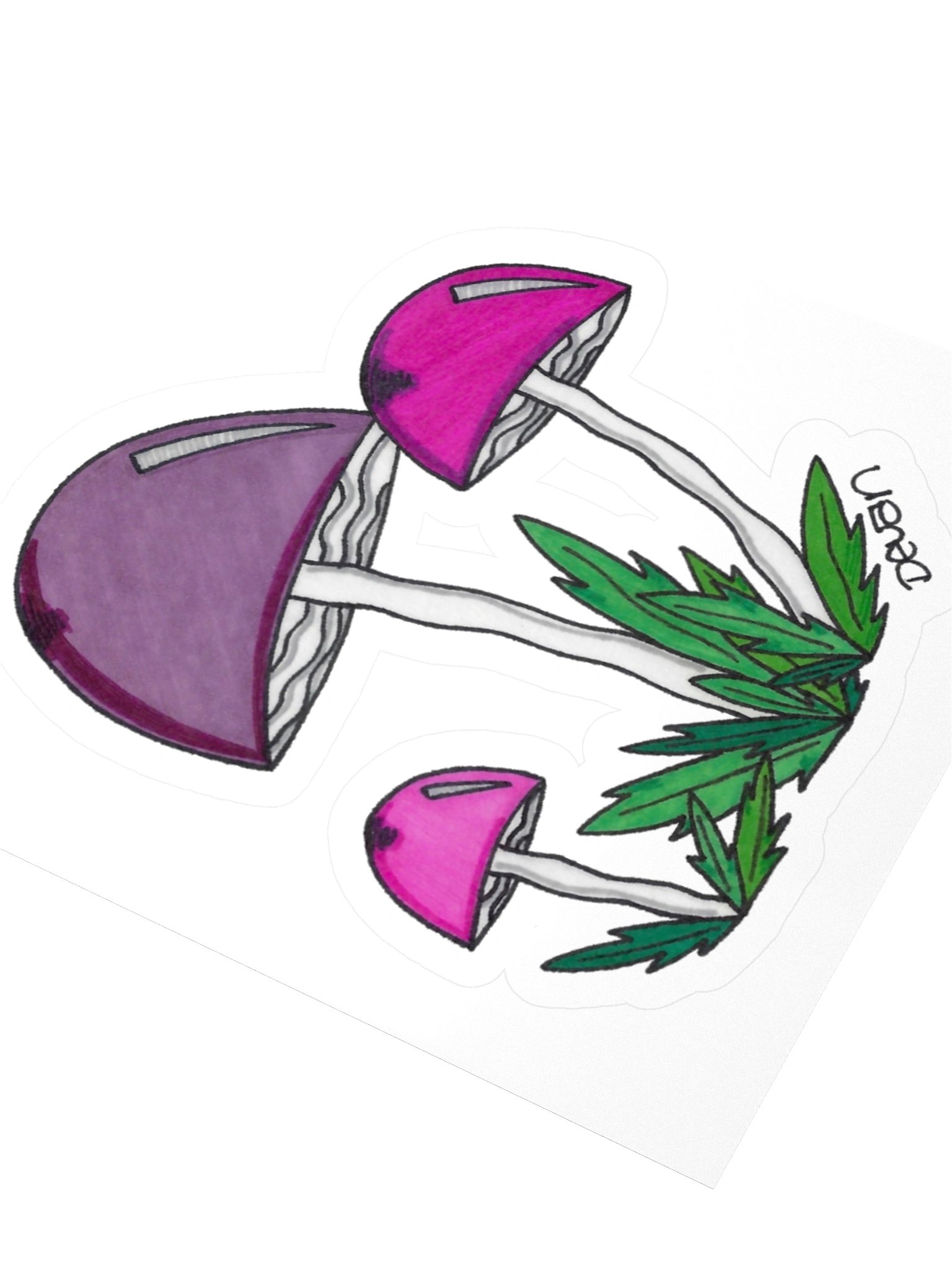 Purple Mushrooms Sticker product image (3)