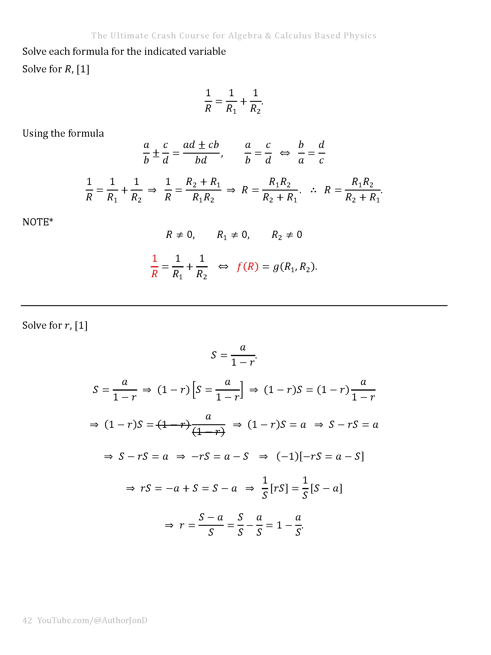 Before Starting Physics in College | Algebra and Calculus Based product image (11)