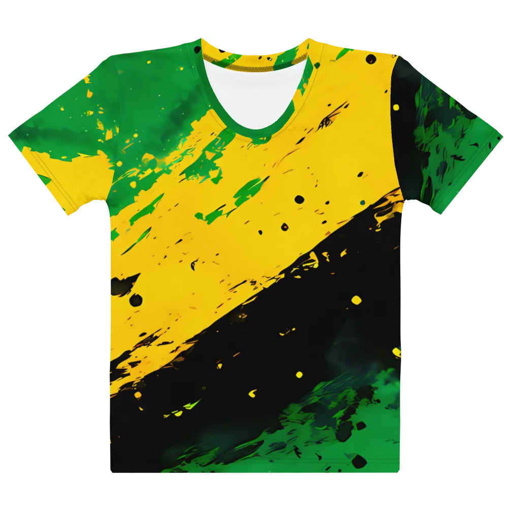 Vintage Jamaica Sport Print - Caribbean Apples | Women’s Cotton Crew Neck T-Shirt product image (1)