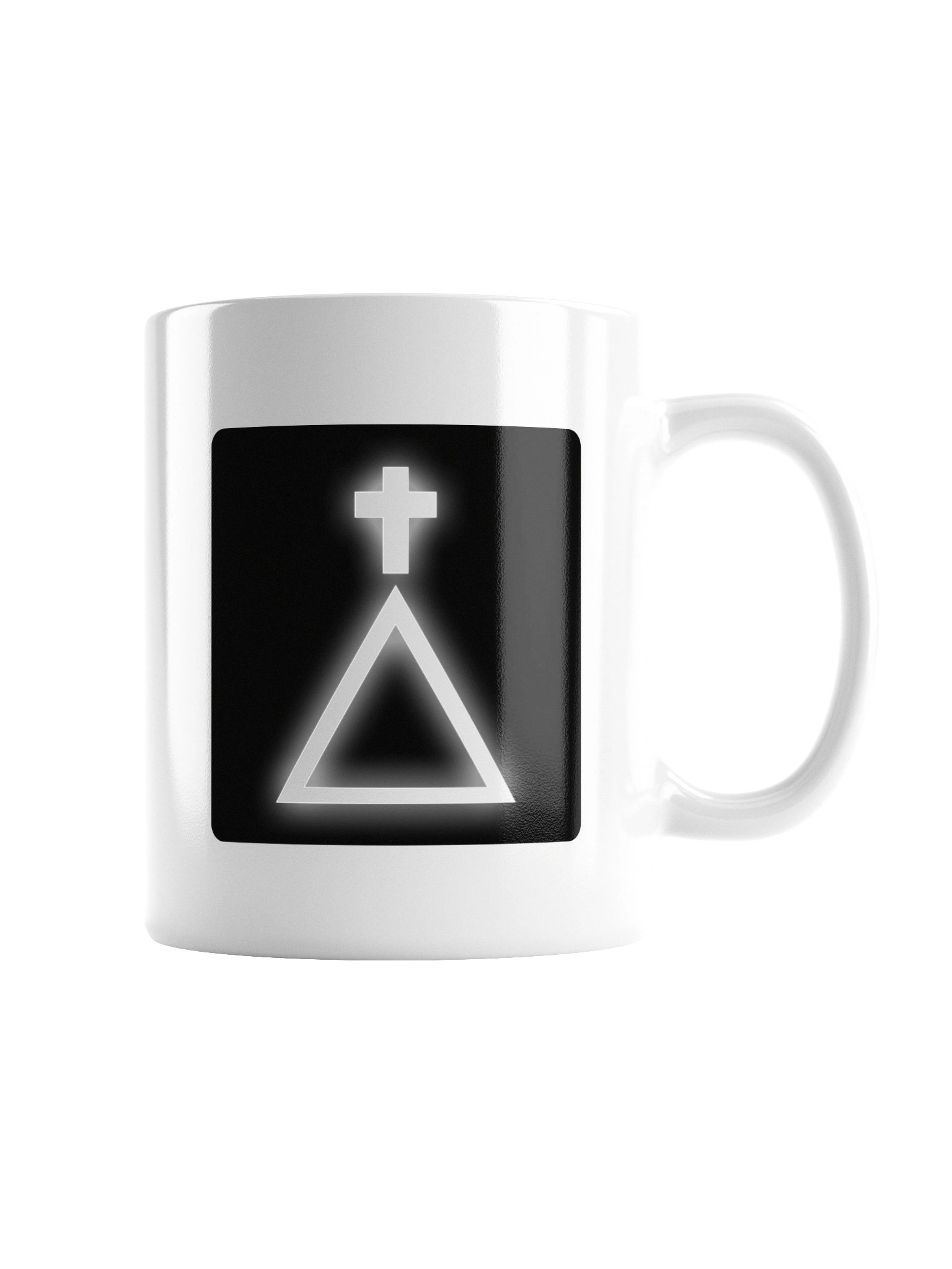 Golden Dawn Cross and Triangle White Mug product image (3)