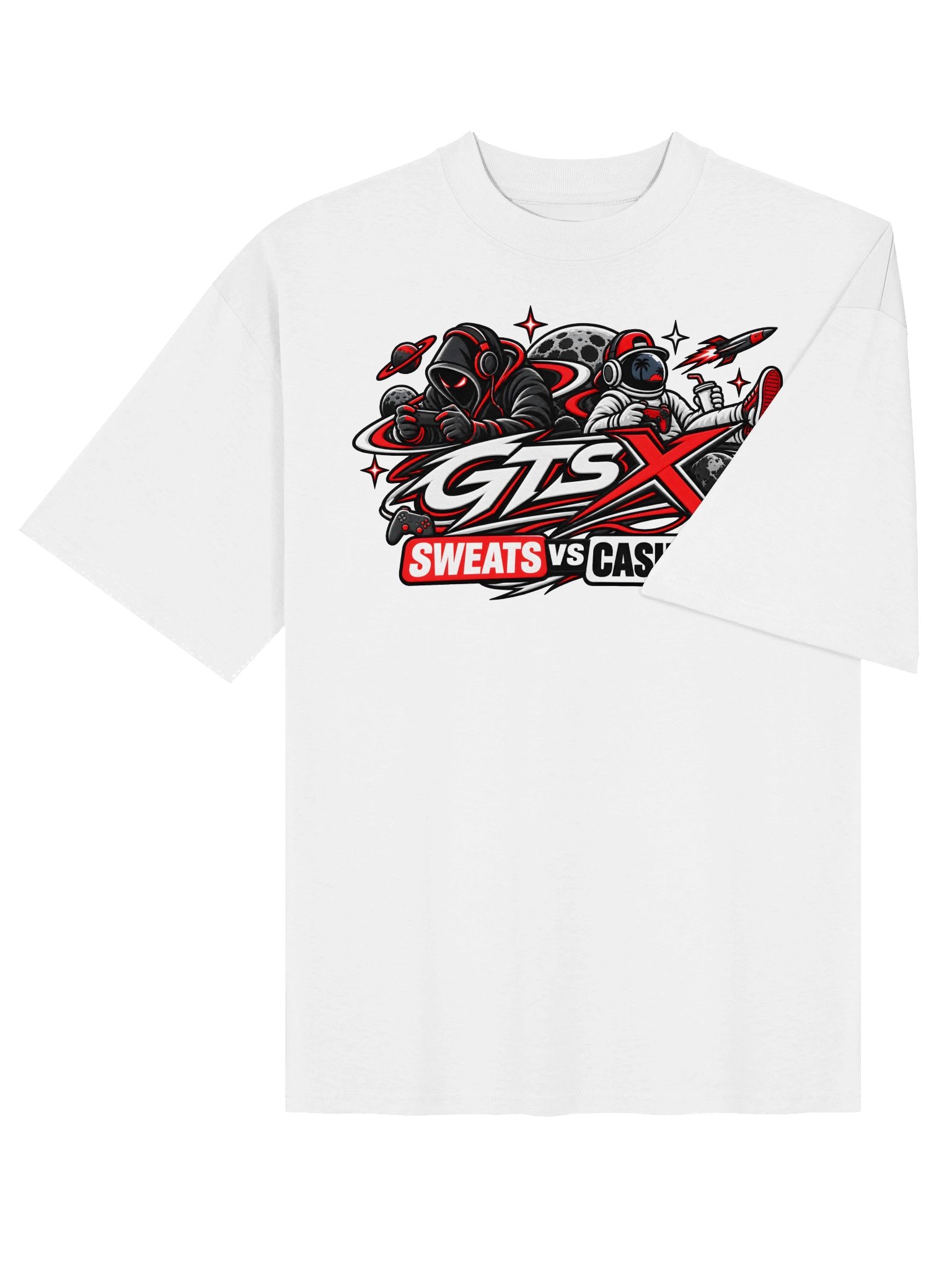 GTSX Sweats vs Casuals Alt Oversized Organic Tee product image (4)