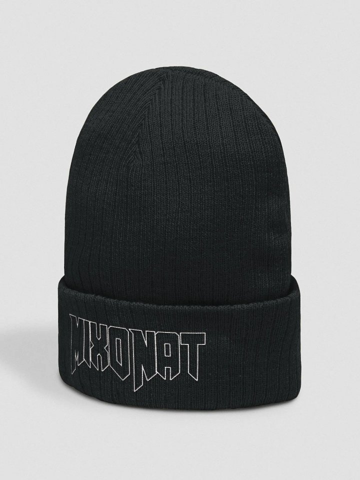 MixoNat White Outline Logo Beanie product image (2)