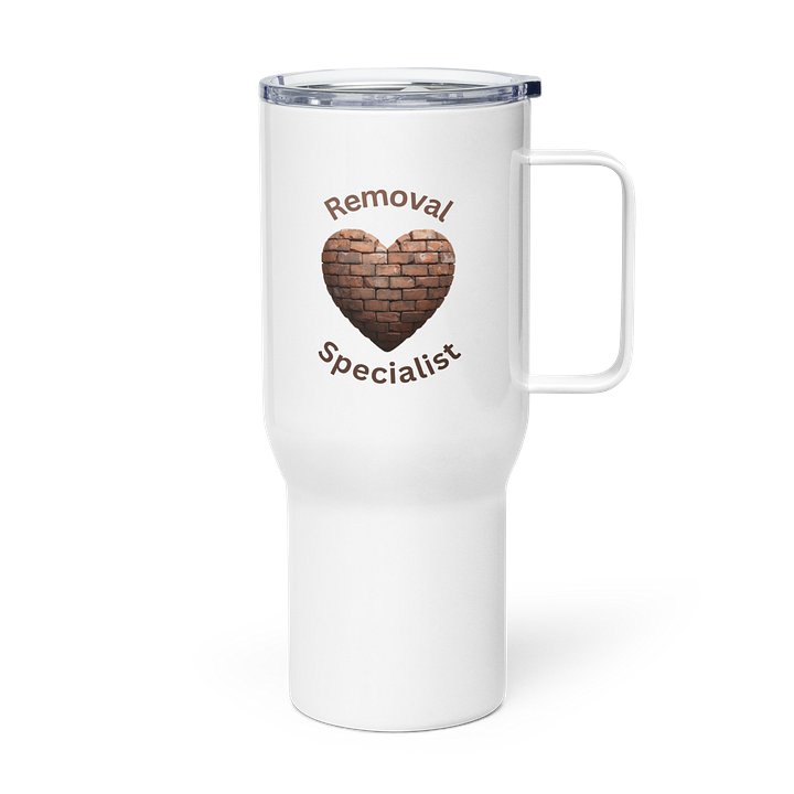 Heart Wall Removal Specialist 25 oz or 40oz Tumbler-Original Brick Red and Brown product image (1)