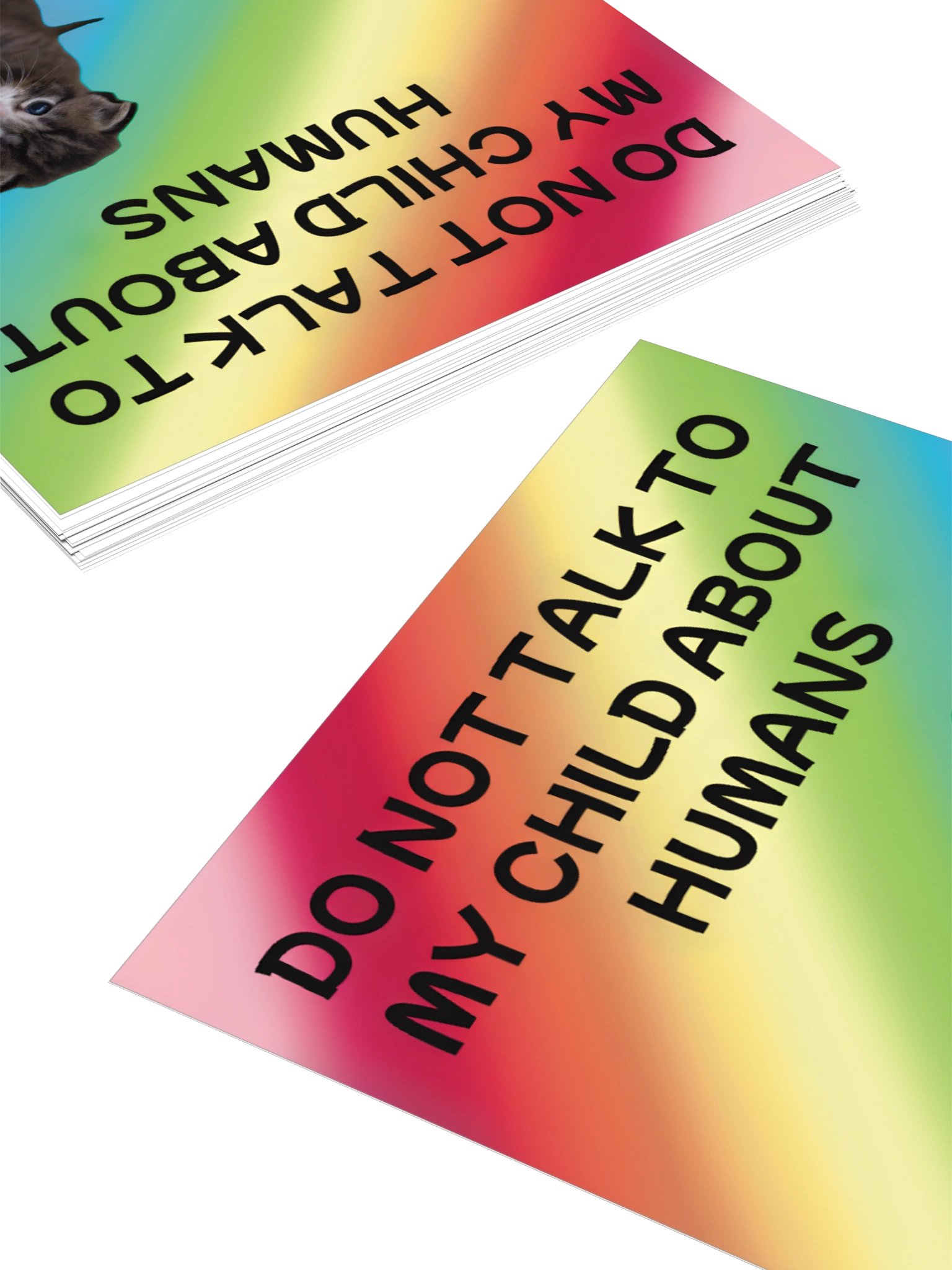 Do Not Talk to My Child About Humans Sticker product image (12)