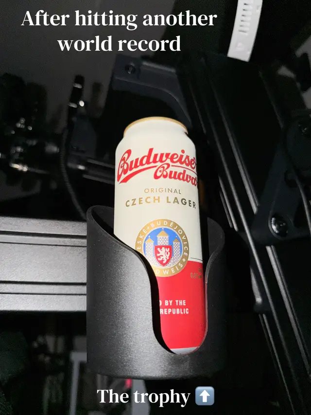 Hits different .. a cold one after a successfull simracing session! Tag Budweiser 👀 #matcha #beer #budweiser #simracing 