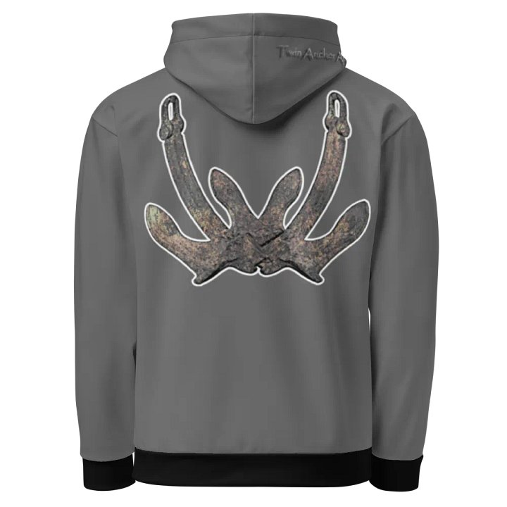 2 Anchor (Gray) – Performance Marine Wear | Twin Anchor Apparel North Current Line product image (1)