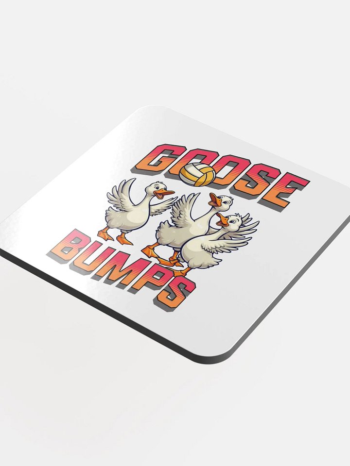 Goose Bumps Volleyball Glossed Cork Coaster product image (1)