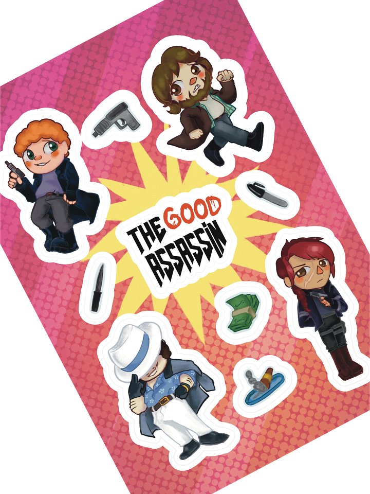The Good Assassin Sticker Sheet product image (1)