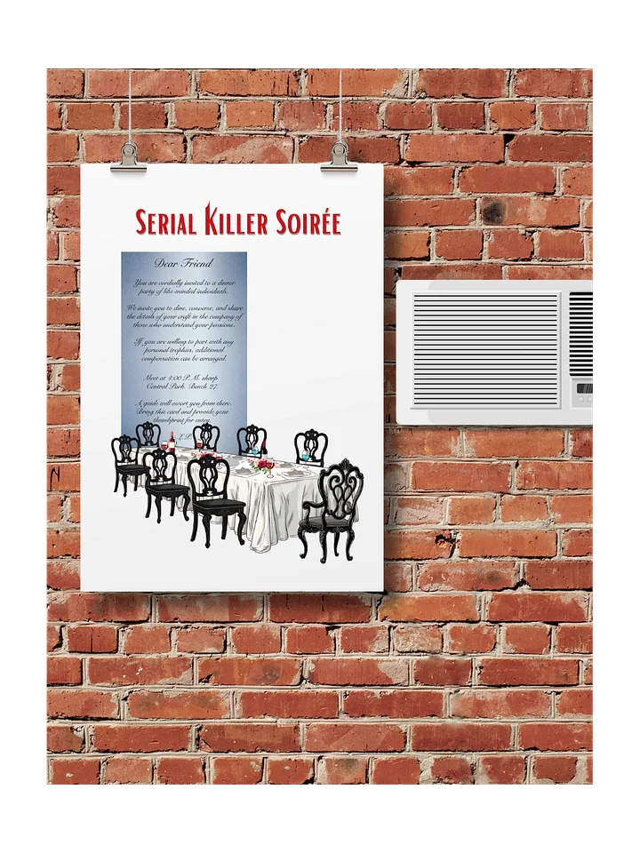 SERIAL KILLER SOIRÉE - POSTER product image (1)