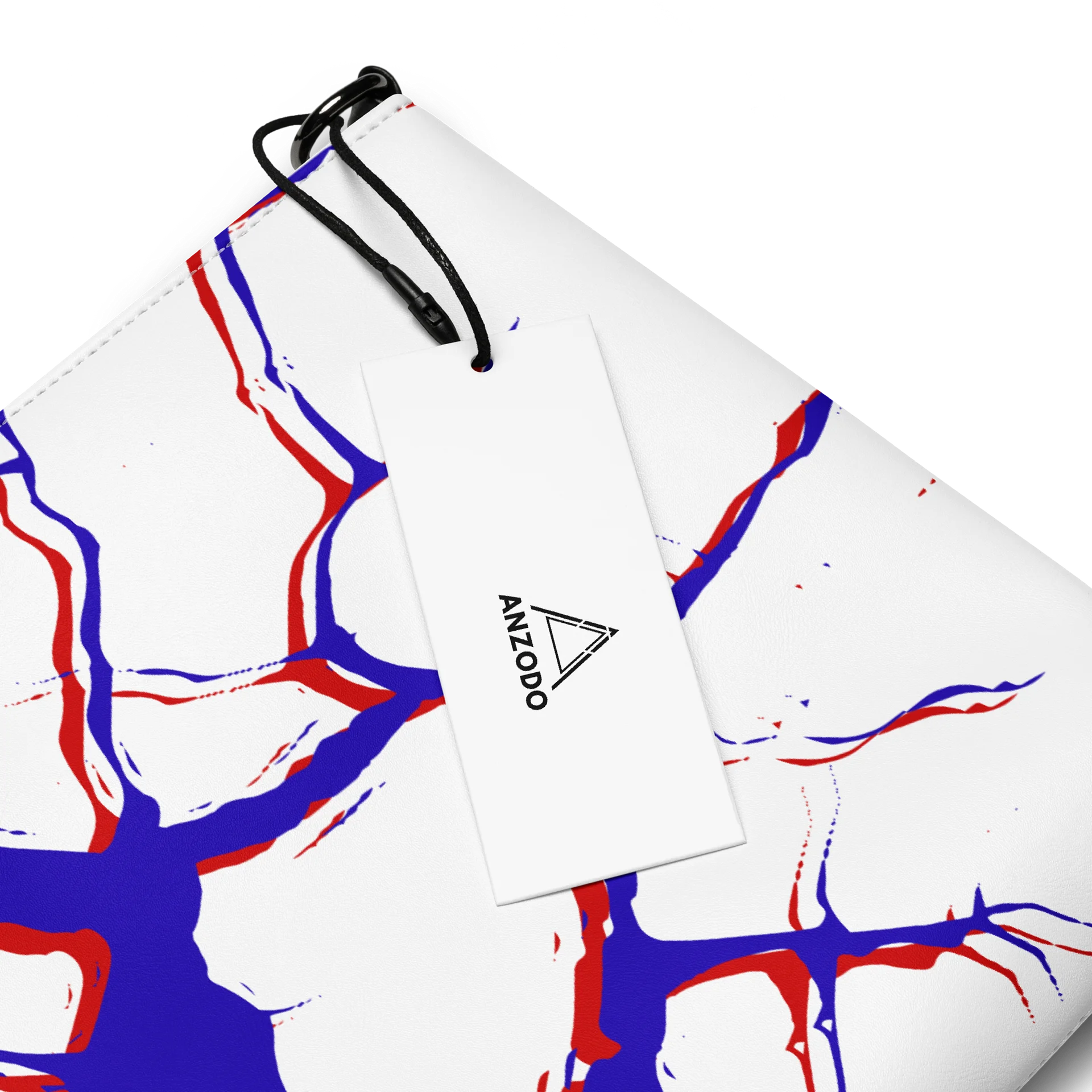Abstract Glitch Faux Leather Crossbody & Wristlet Pouch product image (4)