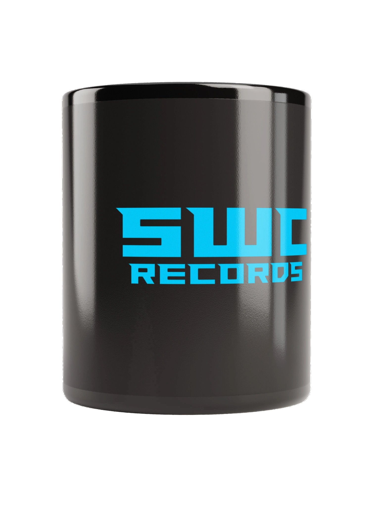 SWC Records Cyan | Black Glossy Mug product image (2)