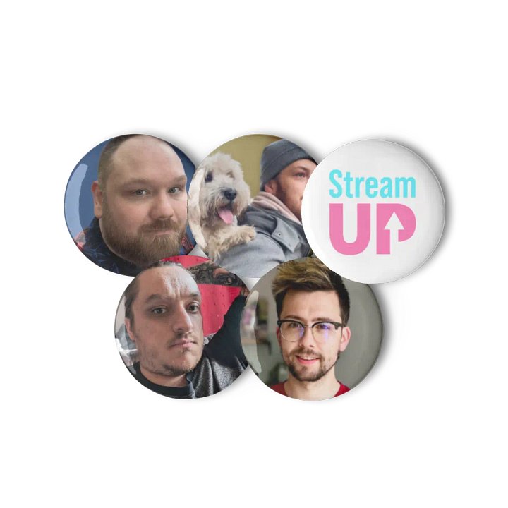 Team StreamUP Pin Button Set product image (2)