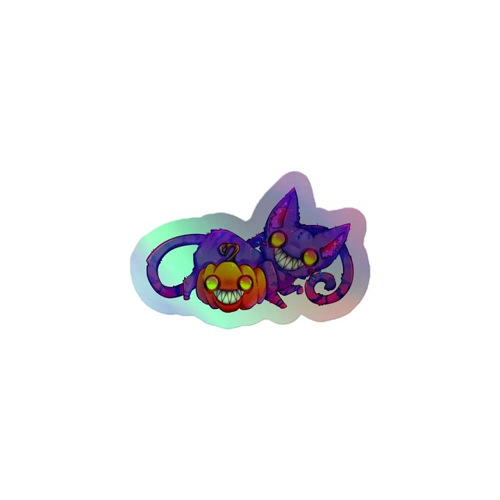 Sinister Whiskers | Cheshire Cat (Holographic Edition Sticker) product image (1)