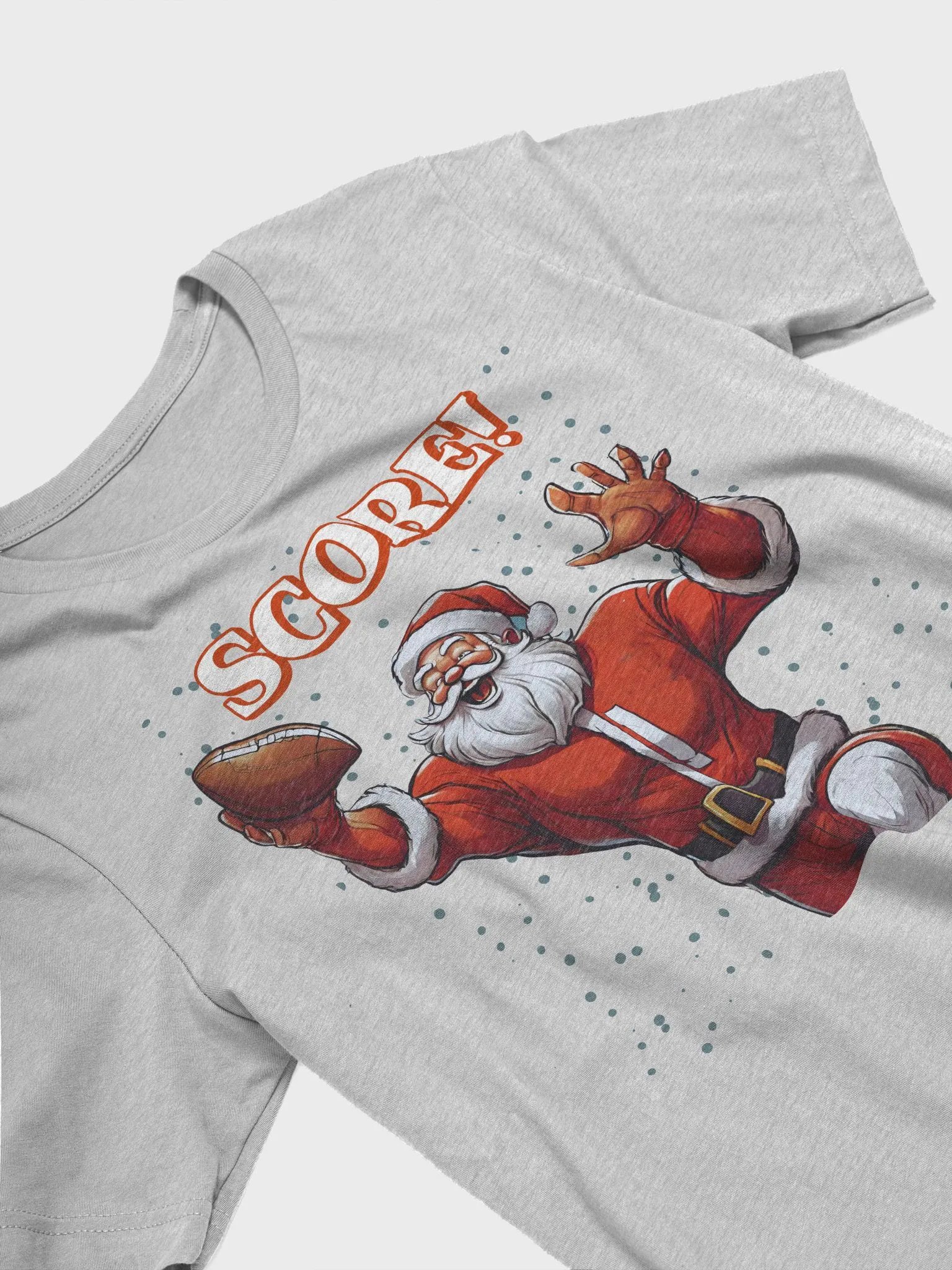 Football Playing Santa Claus T-shirt product image (14)