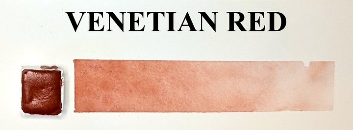 Venetian Red Water Color Paint Half Pan product image (1)