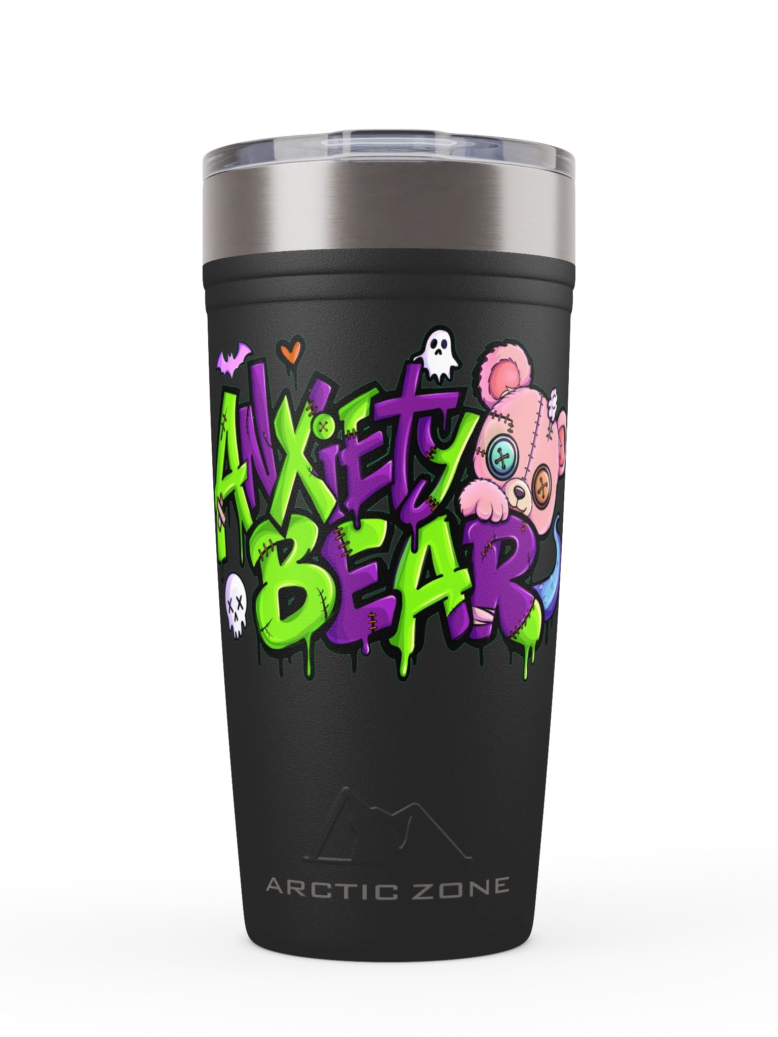 Anxiety Bear Spooky Tumbler Halloween 2026 product image (2)