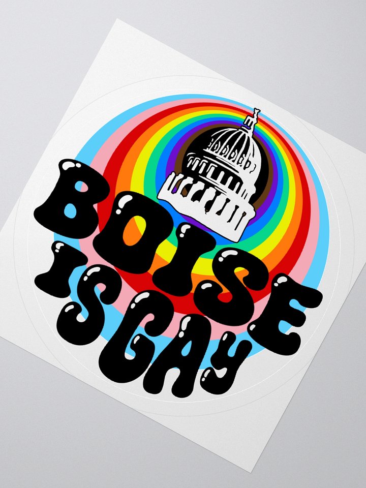 "BOISE IS GAY" city sticker product image (2)