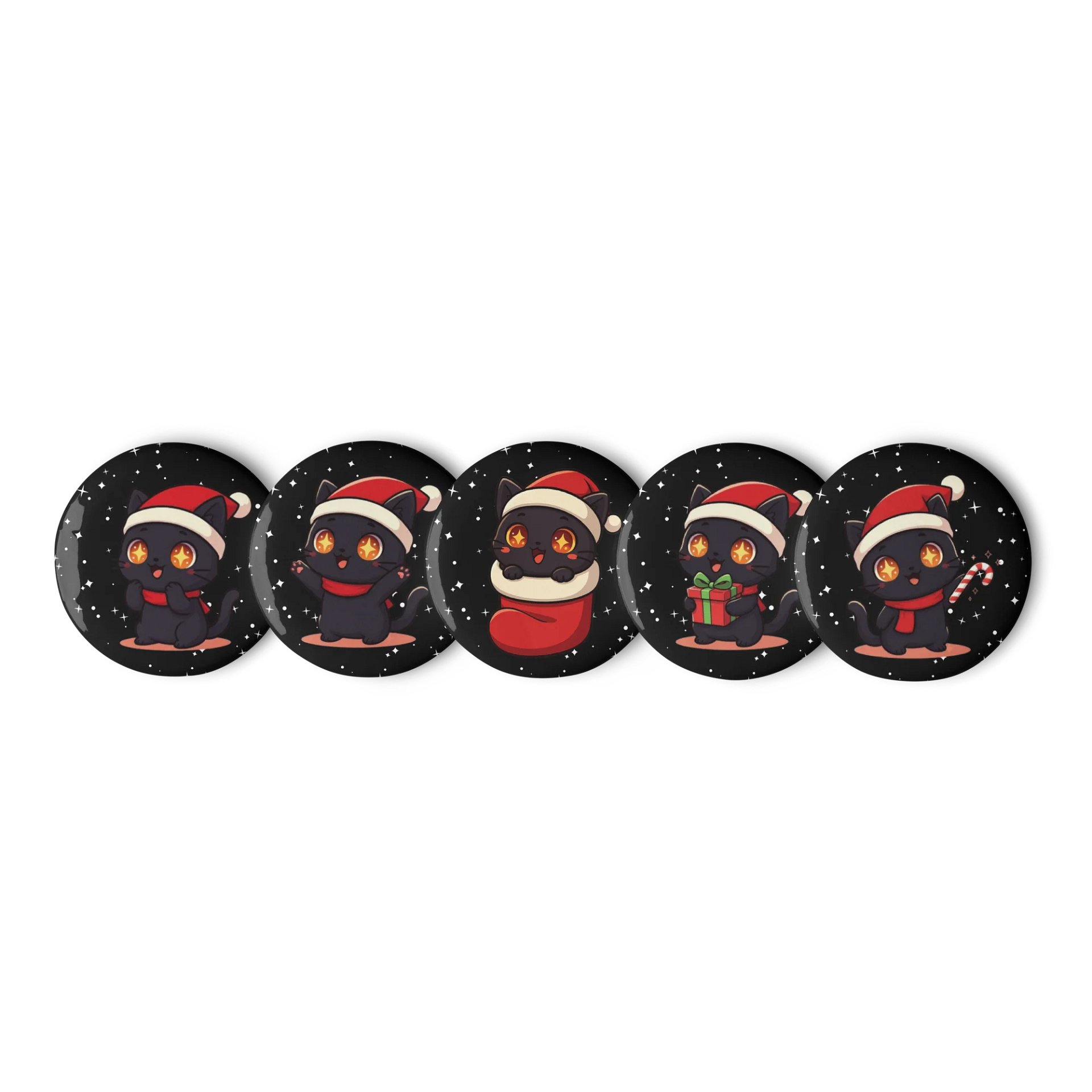 Kitty Holiday Buttons Set product image (1)